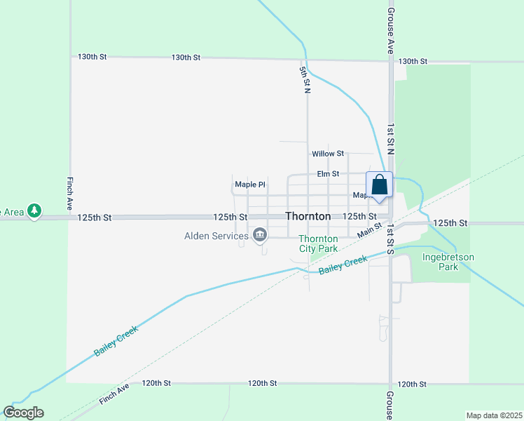map of restaurants, bars, coffee shops, grocery stores, and more near 249-299 7th Street North in Thornton