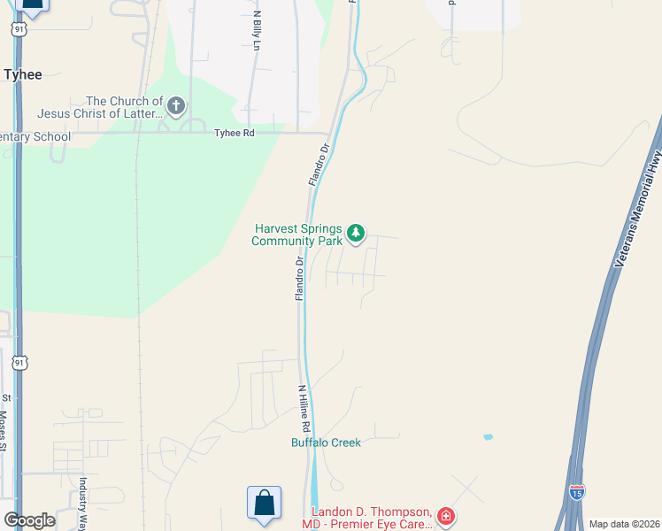 map of restaurants, bars, coffee shops, grocery stores, and more near 12747 North Hiline Road in Pocatello