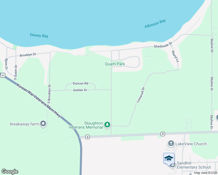 map of restaurants, bars, coffee shops, grocery stores, and more near 1813 Country Club Rd in Stoughton