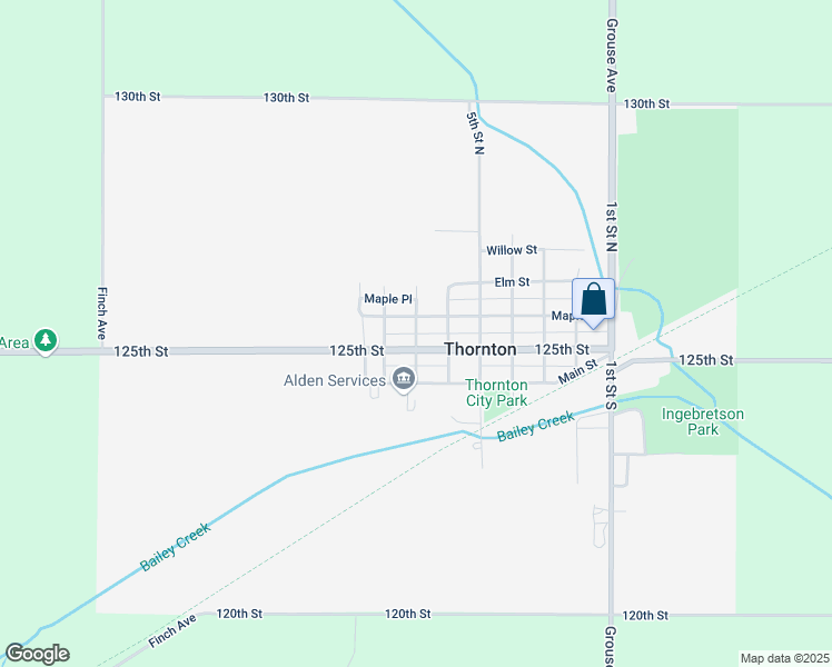 map of restaurants, bars, coffee shops, grocery stores, and more near 249 7th Street North in Thornton