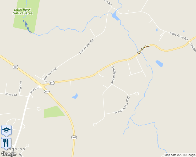 map of restaurants, bars, coffee shops, grocery stores, and more near 27 Exeter Road in Kingston