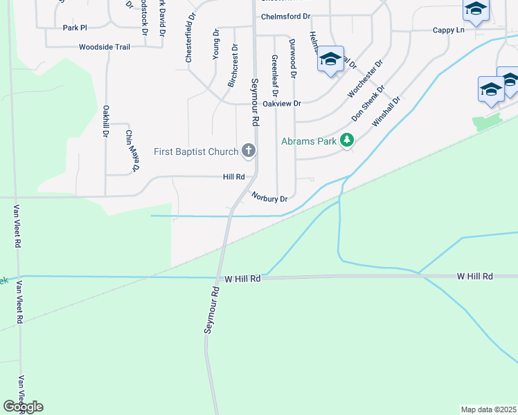 map of restaurants, bars, coffee shops, grocery stores, and more near 9171 Norbury Dr in Swartz Creek