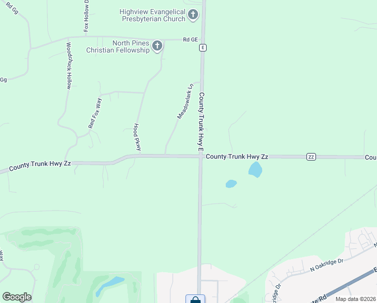 map of restaurants, bars, coffee shops, grocery stores, and more near in North Prairie