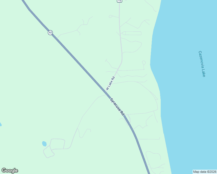 map of restaurants, bars, coffee shops, grocery stores, and more near 2888 West Lake Road in Cazenovia