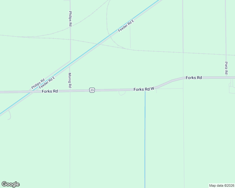 map of restaurants, bars, coffee shops, grocery stores, and more near 40233 Forks Road in Wainfleet