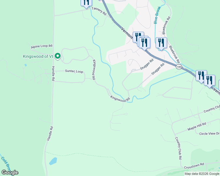 map of restaurants, bars, coffee shops, grocery stores, and more near 71 Kingswood Road in Dover