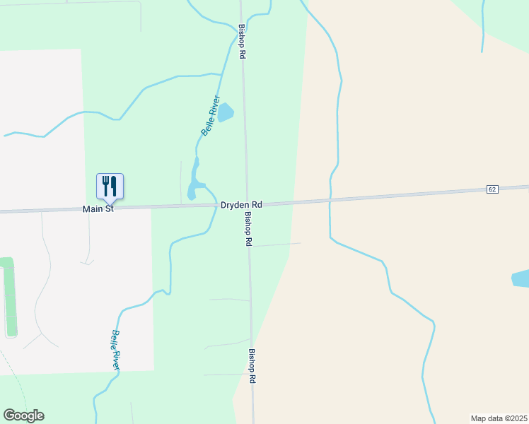 map of restaurants, bars, coffee shops, grocery stores, and more near 6021 Dryden Road in Dryden