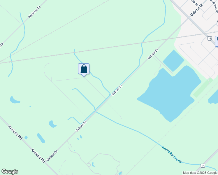 map of restaurants, bars, coffee shops, grocery stores, and more near 9688 Oxbow Drive in Komoka