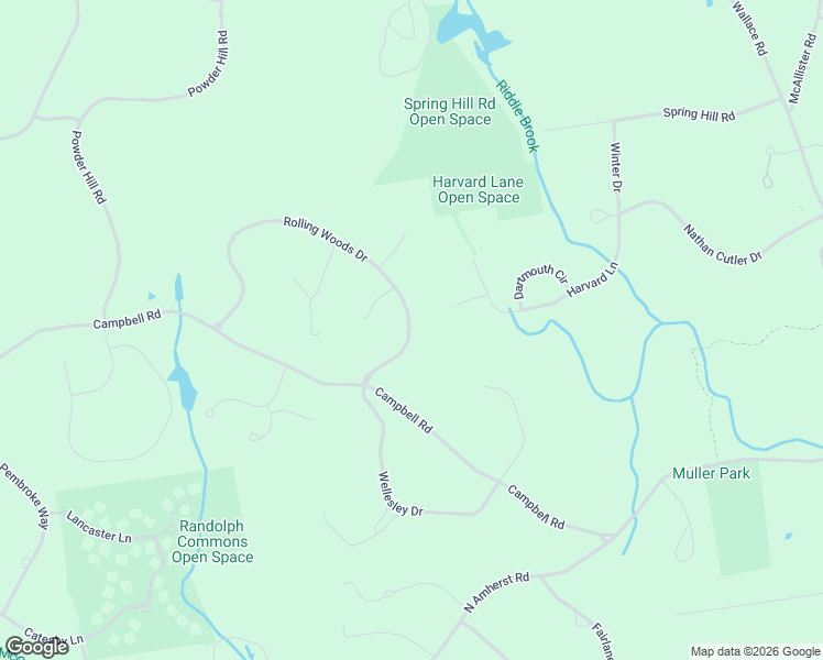 map of restaurants, bars, coffee shops, grocery stores, and more near 15 Rolling Woods Drive in Bedford