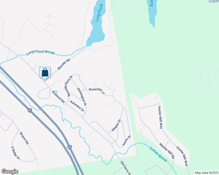 map of restaurants, bars, coffee shops, grocery stores, and more near 9 Karine Ln in Manchester