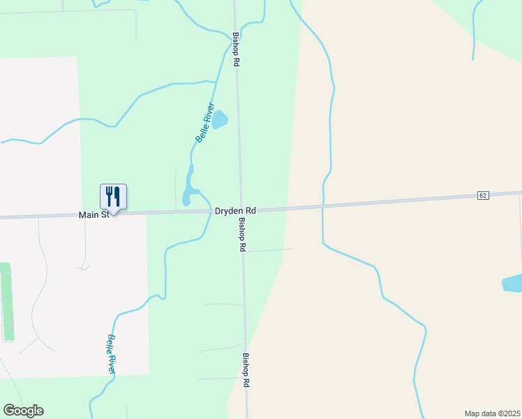 map of restaurants, bars, coffee shops, grocery stores, and more near 6021 Dryden Road in Dryden
