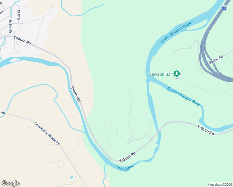 map of restaurants, bars, coffee shops, grocery stores, and more near 1263 Yokum Road in Riddle