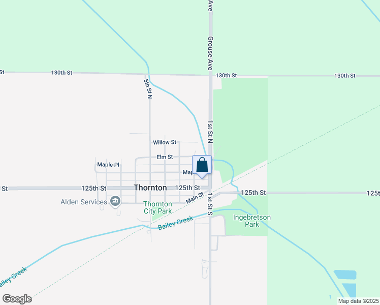 map of restaurants, bars, coffee shops, grocery stores, and more near 112-198 Elm Street in Thornton