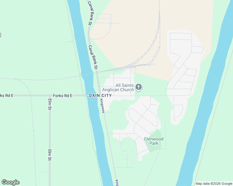 map of restaurants, bars, coffee shops, grocery stores, and more near in Welland