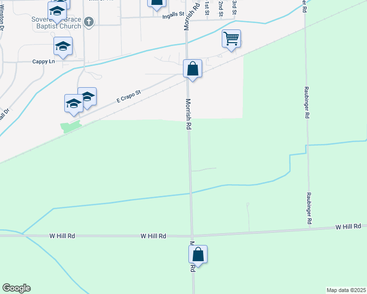map of restaurants, bars, coffee shops, grocery stores, and more near 5336 Morrish Road in Swartz Creek