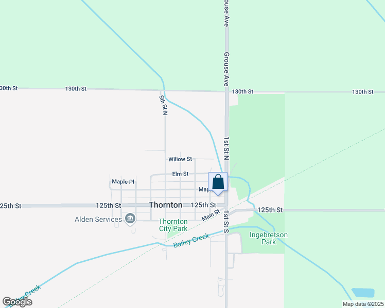 map of restaurants, bars, coffee shops, grocery stores, and more near 300 Willow Street in Thornton