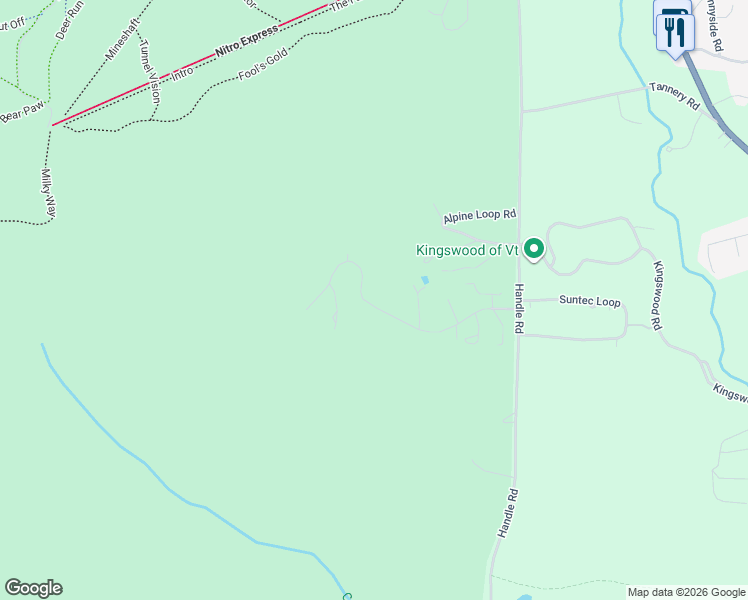 map of restaurants, bars, coffee shops, grocery stores, and more near 36 Bears Den Road in Dover