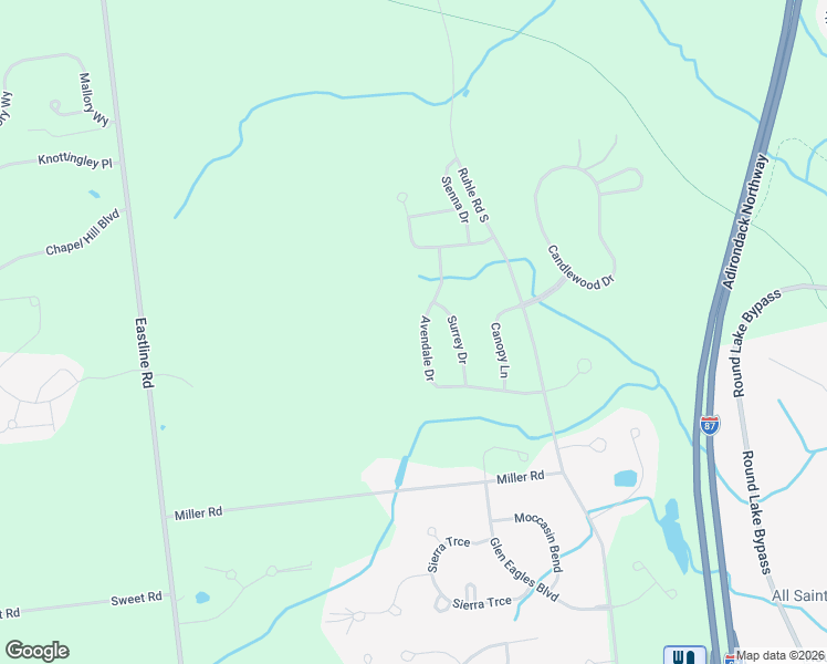map of restaurants, bars, coffee shops, grocery stores, and more near 37 Avendale Drive in Ballston Lake