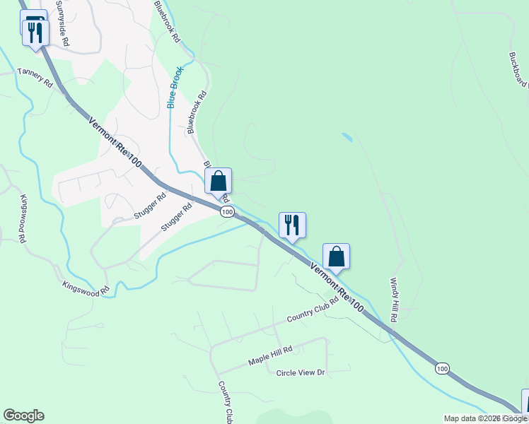 map of restaurants, bars, coffee shops, grocery stores, and more near 16 Mill Road in Dover