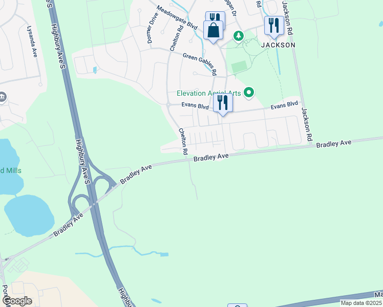 map of restaurants, bars, coffee shops, grocery stores, and more near 1629 Bradley Avenue in London