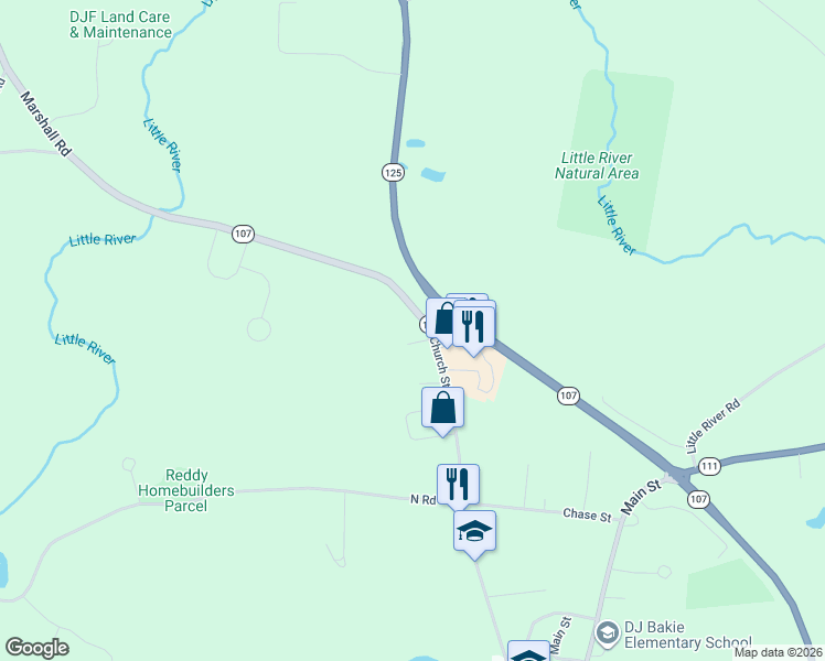 map of restaurants, bars, coffee shops, grocery stores, and more near 1 Library Lane in Kingston
