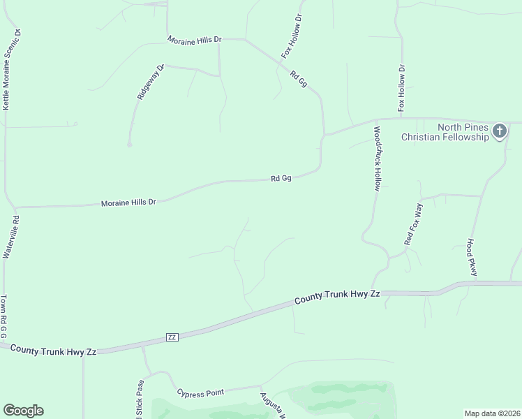 map of restaurants, bars, coffee shops, grocery stores, and more near W339 S5350 Prairie View Drive in North Prairie