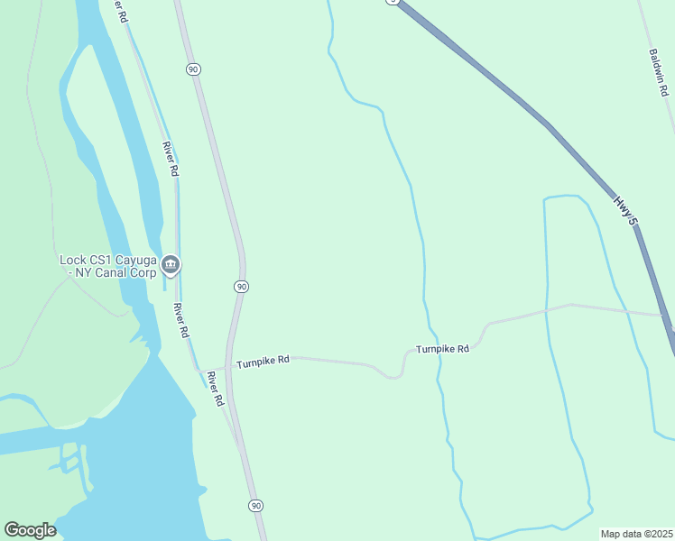 map of restaurants, bars, coffee shops, grocery stores, and more near 6820 New York 90 in Cayuga