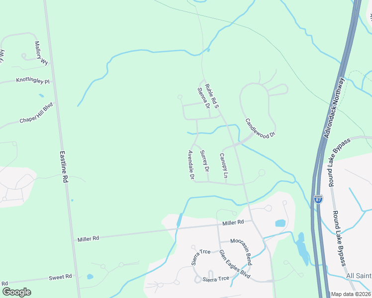 map of restaurants, bars, coffee shops, grocery stores, and more near 37 Avendale Drive in Ballston Lake
