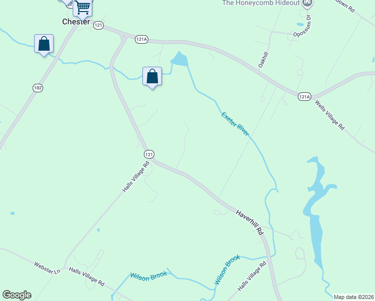 map of restaurants, bars, coffee shops, grocery stores, and more near 193 Haverhill Road in Chester