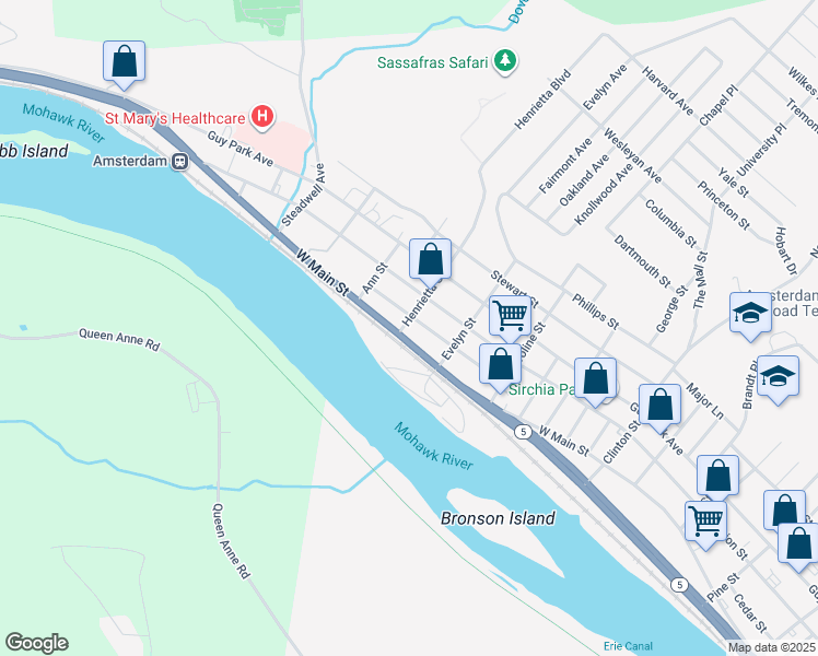 map of restaurants, bars, coffee shops, grocery stores, and more near 46 Carmichael Street in Amsterdam