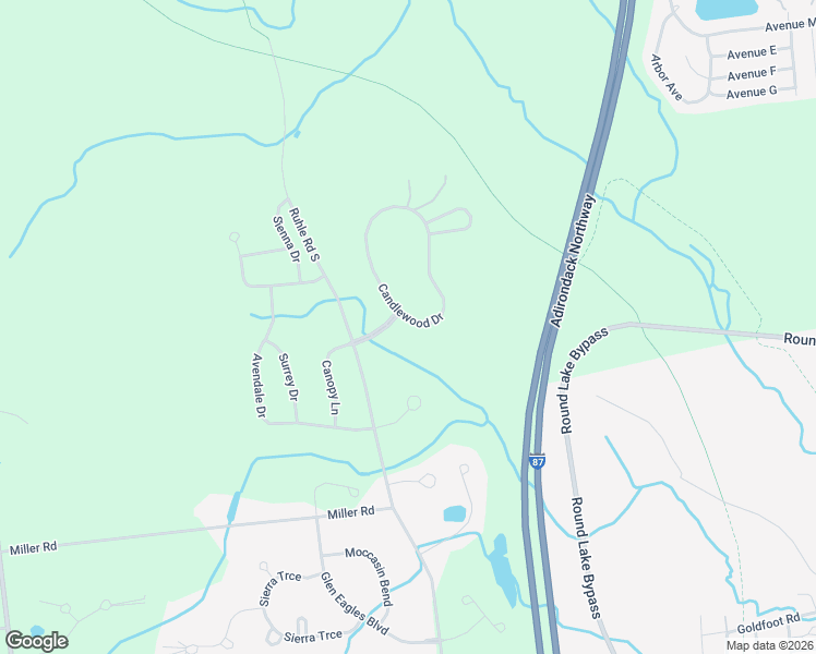 map of restaurants, bars, coffee shops, grocery stores, and more near 1 Candlewood Drive in Ballston Lake