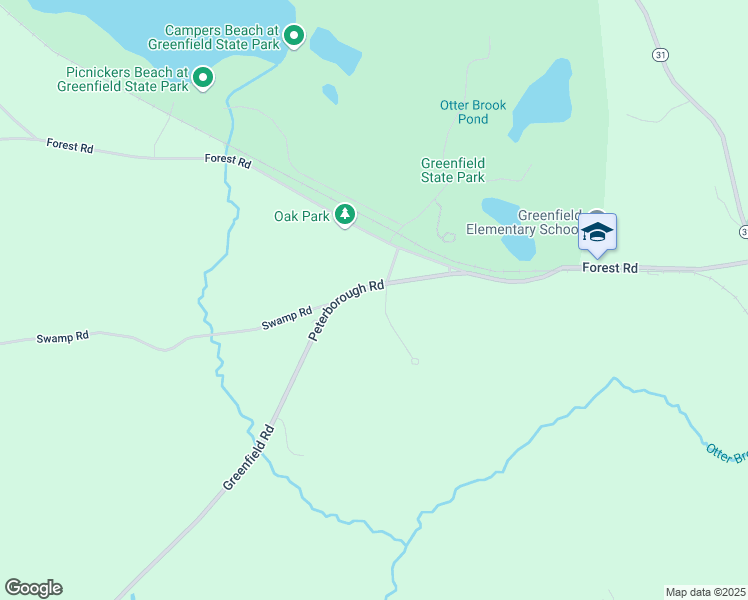 map of restaurants, bars, coffee shops, grocery stores, and more near 10 Knotwood Drive in Greenfield