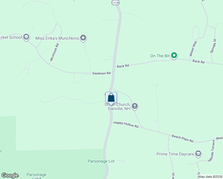 map of restaurants, bars, coffee shops, grocery stores, and more near 599 Main Street in Danville