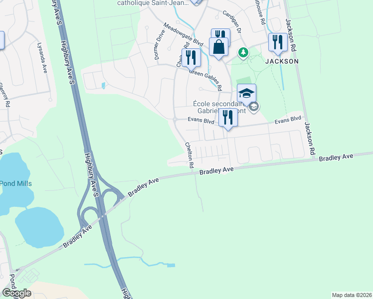map of restaurants, bars, coffee shops, grocery stores, and more near in London