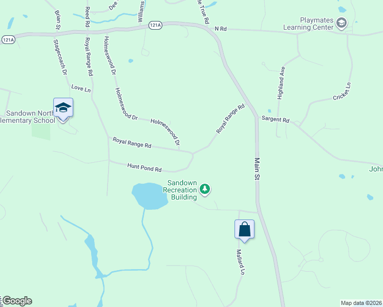 map of restaurants, bars, coffee shops, grocery stores, and more near 97 Royal Range Road in Sandown