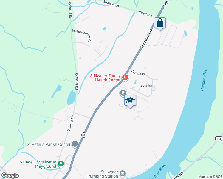 map of restaurants, bars, coffee shops, grocery stores, and more near 1063 Hudson Avenue in Stillwater