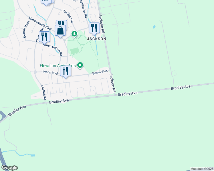 map of restaurants, bars, coffee shops, grocery stores, and more near 3288 Strawberry Walk in London