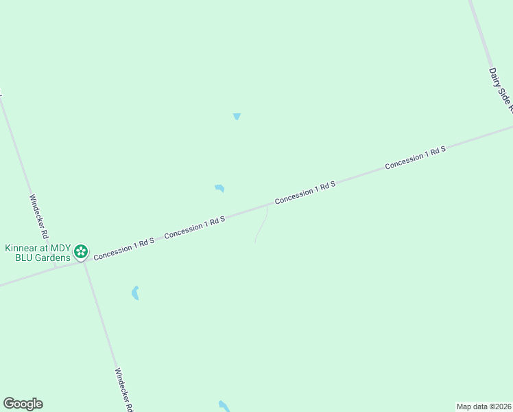 map of restaurants, bars, coffee shops, grocery stores, and more near 695 Concession 1 Road South in Cayuga