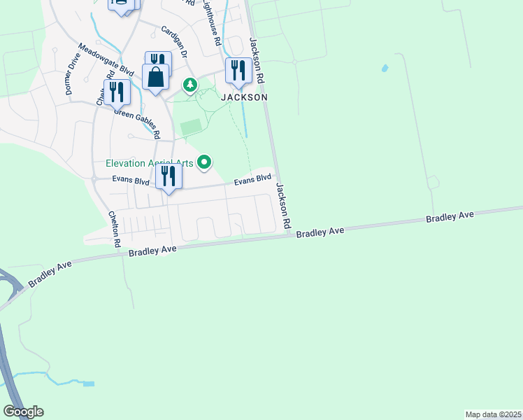 map of restaurants, bars, coffee shops, grocery stores, and more near 3288 Strawberry Walk in London