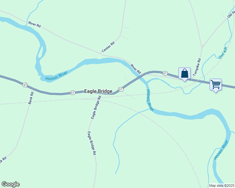 map of restaurants, bars, coffee shops, grocery stores, and more near 3932 New York 67 in Eagle Bridge