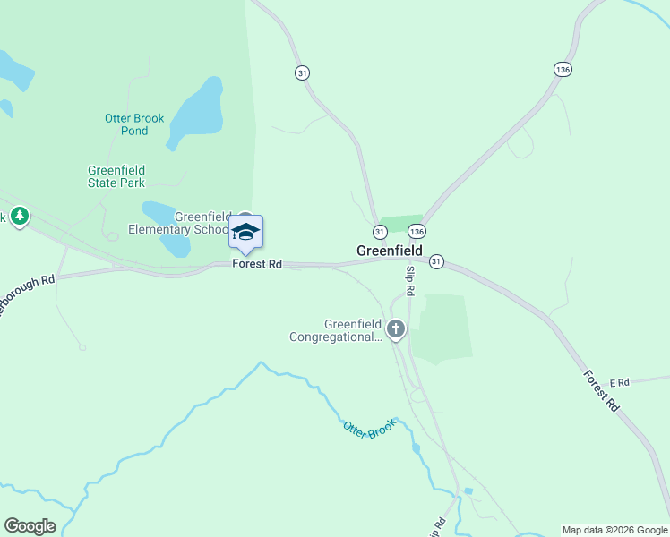 map of restaurants, bars, coffee shops, grocery stores, and more near 814 Forest Road in Greenfield