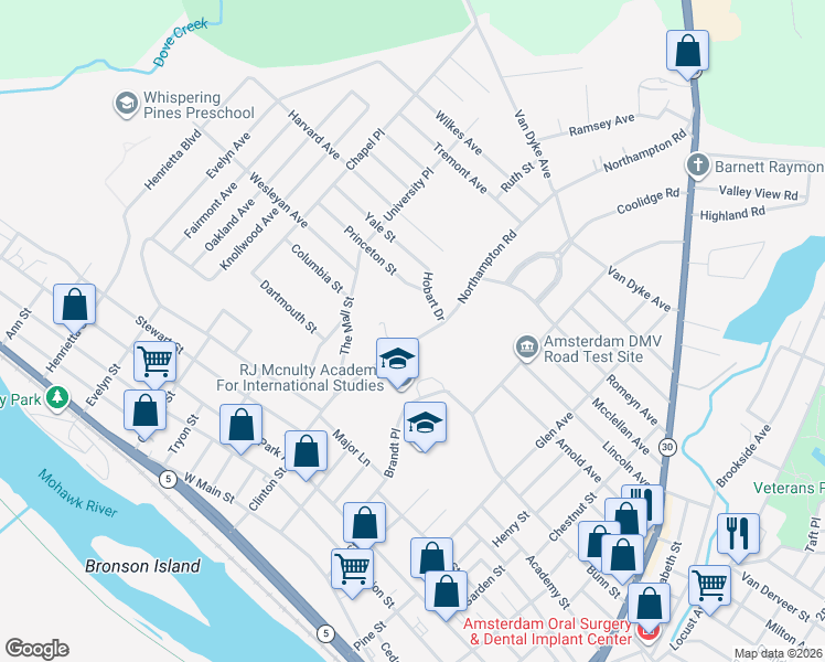 map of restaurants, bars, coffee shops, grocery stores, and more near 40 Northampton Road in Amsterdam