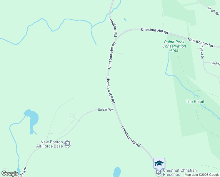 map of restaurants, bars, coffee shops, grocery stores, and more near 317 Chestnut Hill Road in New Boston