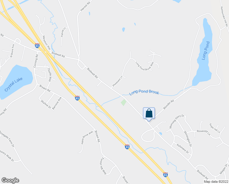 map of restaurants, bars, coffee shops, grocery stores, and more near 2 Pheasant Lane in Manchester