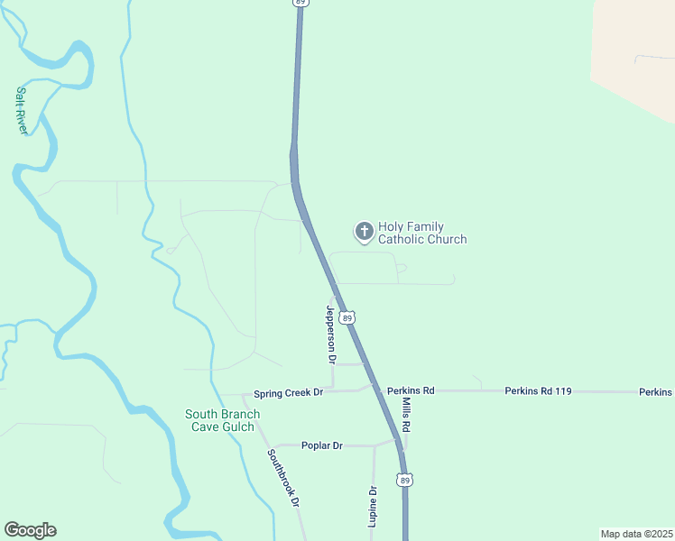 map of restaurants, bars, coffee shops, grocery stores, and more near 205 Frisian Circle in Thayne