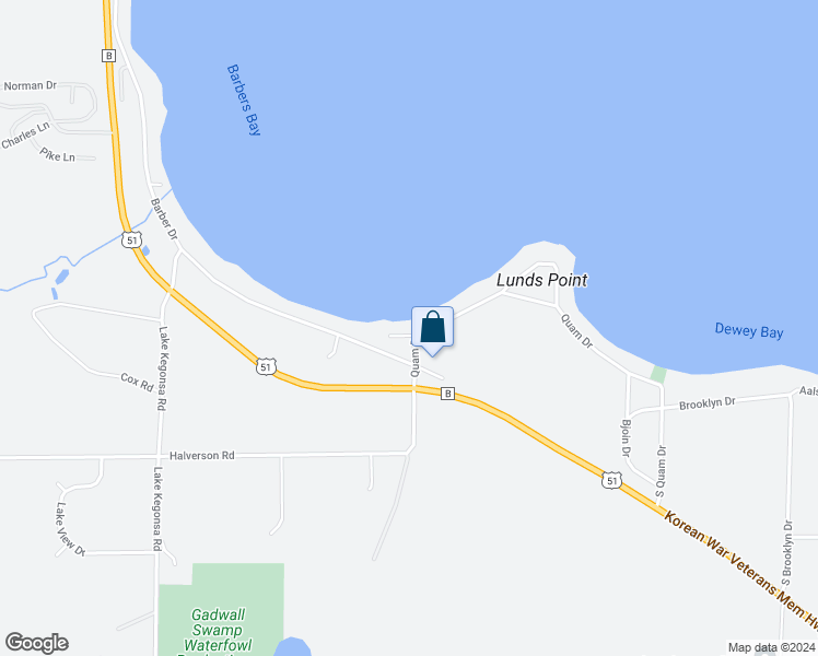 map of restaurants, bars, coffee shops, grocery stores, and more near 3432 Mallard Avenue in Stoughton