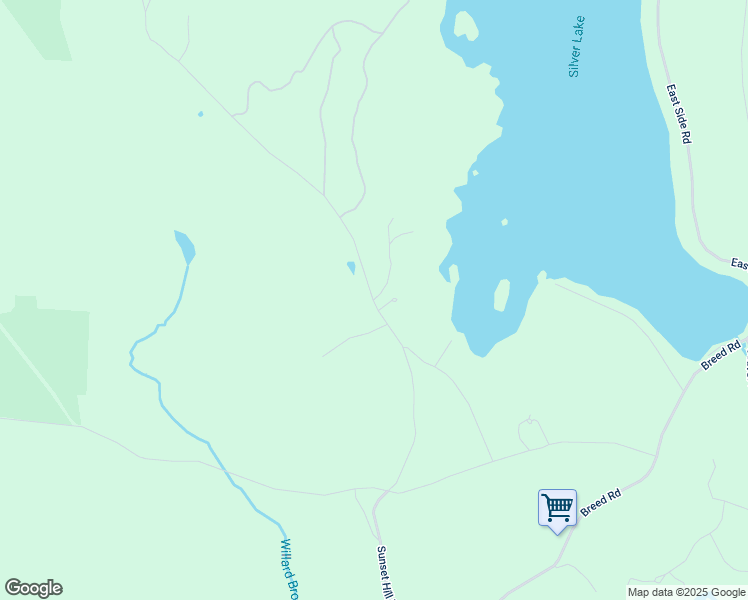map of restaurants, bars, coffee shops, grocery stores, and more near Sunset Hill Road in Harrisville