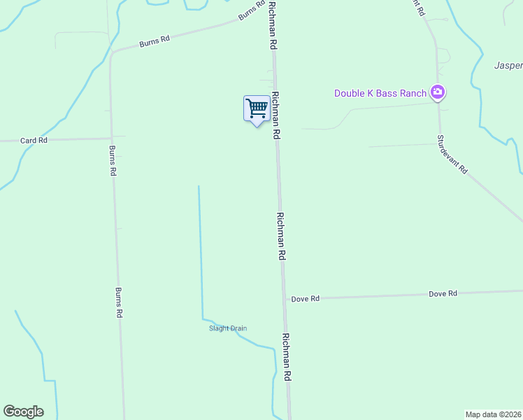 map of restaurants, bars, coffee shops, grocery stores, and more near 1635 Richman Road in Smiths Creek