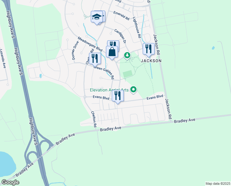 map of restaurants, bars, coffee shops, grocery stores, and more near in London