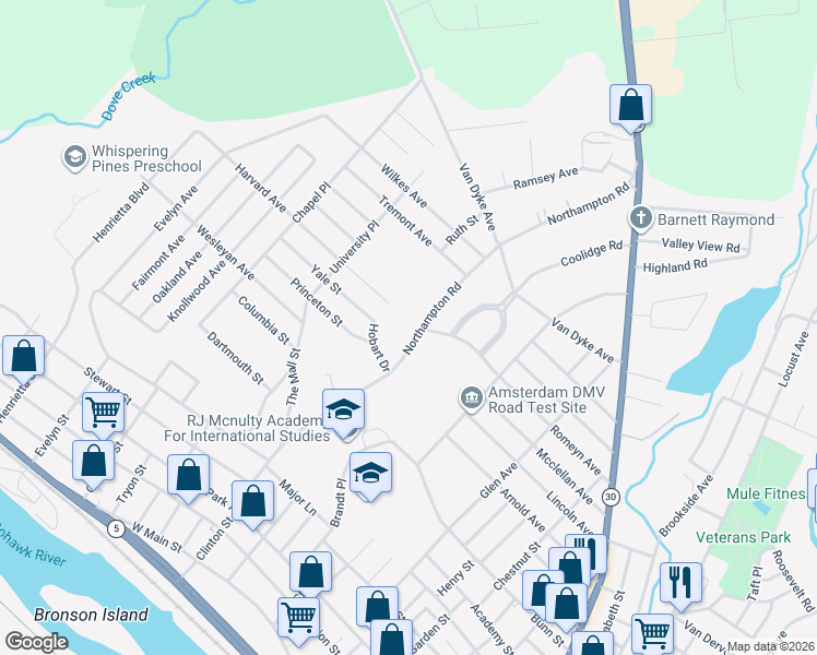 map of restaurants, bars, coffee shops, grocery stores, and more near 74 Northampton Road in Amsterdam